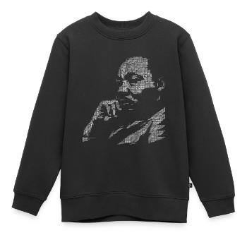 MArtin luther King i have a Dream Black power anti - Sweat Premium enfant bio - noir - Devant - AI Model Kid Female (0cm)
