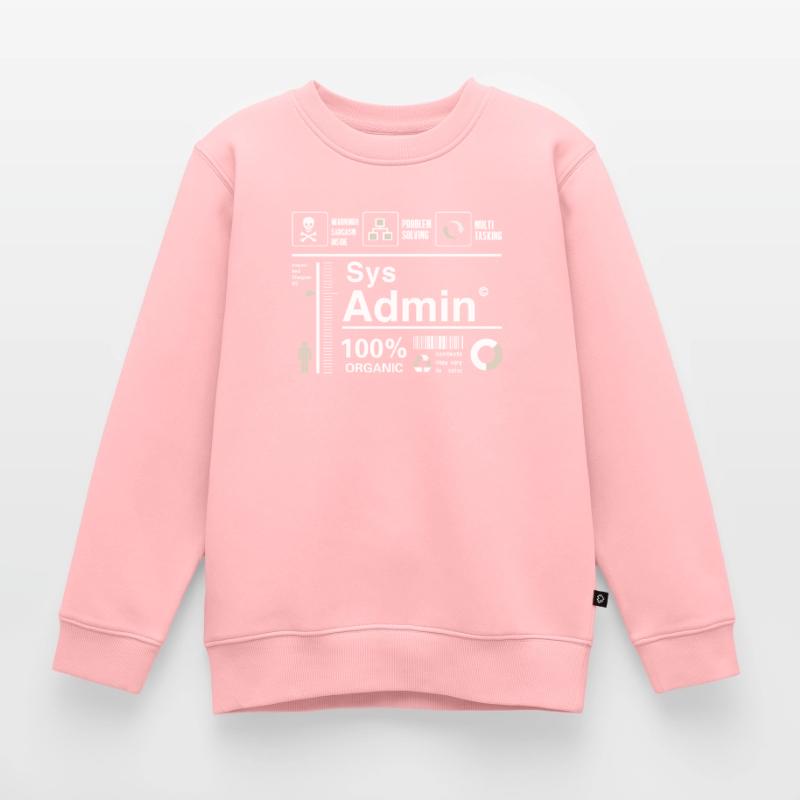 Sys Admin Programming Computer Nerd pc Board cpu Kids Premium Organic Sweatshirt