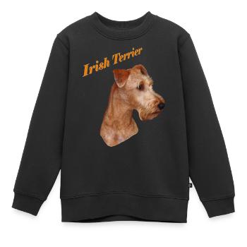 Irish Terrier - Kinder Premium Organic Sweatshirt - Schwarz - Vorne - AI Model Kid Female (0cm)