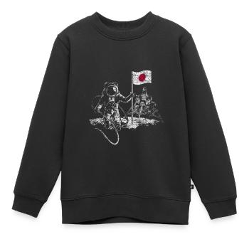 Japon - Sweat Premium enfant bio - noir - Devant - AI Model Kid Female (0cm)