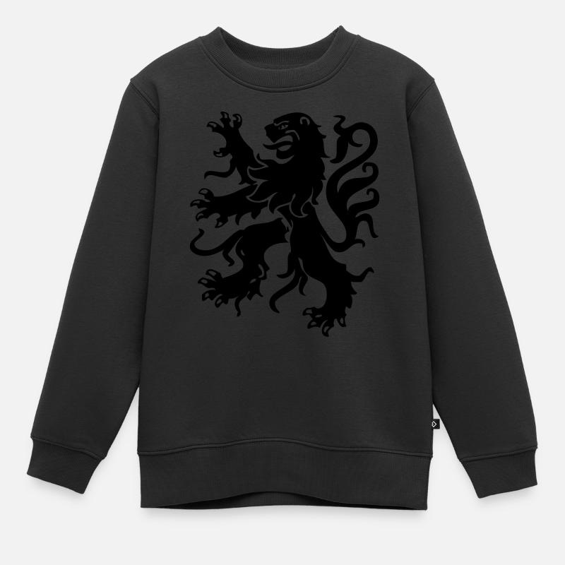 Flandres - Sweat Premium enfant bio - noir