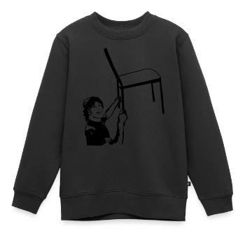 Stuhltanz - Schatzi schenk mir ein Foto - Kinder Premium Organic Sweatshirt - Schwarz - Vorne - AI Model Kid Female (0cm)