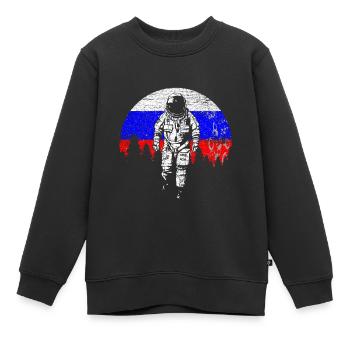 Russland - Kinder Premium Organic Sweatshirt - Schwarz - Vorne - AI Model Kid Female (0cm)