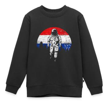 Niederlande - Kinder Premium Organic Sweatshirt - Schwarz - Vorne - AI Model Kid Female (0cm)