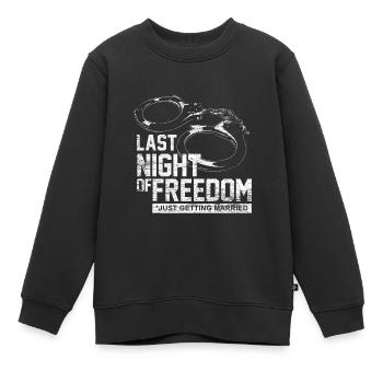 Bachelor Party liberté mariée menottée - Sweat Premium enfant bio - noir - Devant - AI Model Kid Female (0cm)