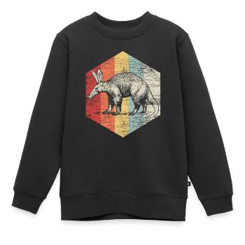 Anteater fourmi ours Amérique du Sud cadeau animal - Sweat Premium enfant bio - noir - Devant - AI Model Kid Female (0cm)