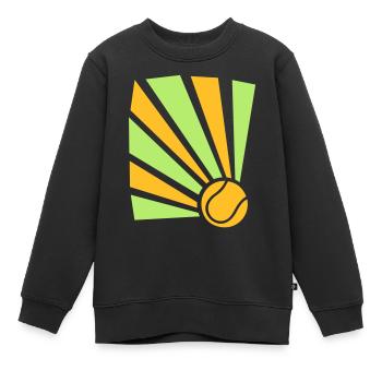 Tennis Explosion - Kinder Premium Organic Sweatshirt - Schwarz - Vorne - AI Model Kid Female (0cm)