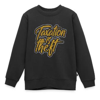 Steuern Finanzamt Kapitalismus Libertär Panama - Kinder Premium Organic Sweatshirt - Schwarz - Vorne - AI Model Kid Female (0cm)