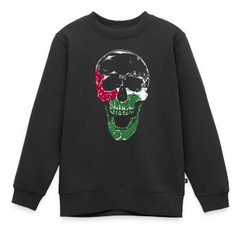Palestine - Sweat Premium enfant bio - noir - Devant - AI Model Kid Female (0cm)