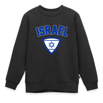 Israel - Kinder Premium Organic Sweatshirt - Schwarz - Vorne - AI Model Kid Female (0cm)