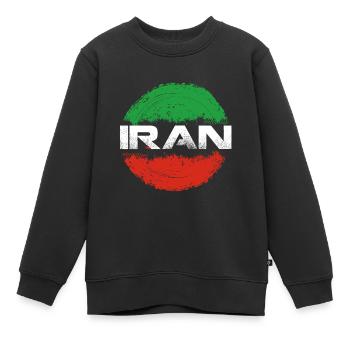 Iran - Kinder Premium Organic Sweatshirt - Schwarz - Vorne - AI Model Kid Female (0cm)
