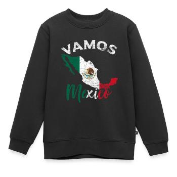 Mexique - Sweat Premium enfant bio - noir - Devant - AI Model Kid Female (0cm)