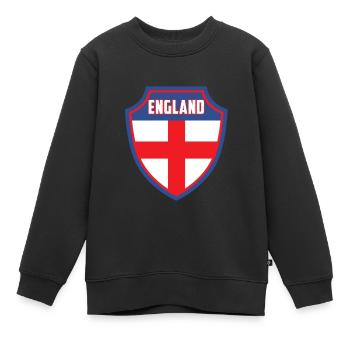 Angleterre - Sweat Premium enfant bio - noir - Devant - AI Model Kid Female (0cm)
