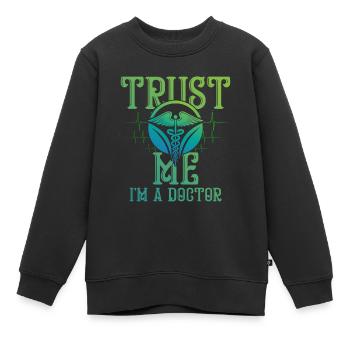 Arzt Pfleger Krankenschwester Krankenhaus Medizin - Kinder Premium Organic Sweatshirt - Schwarz - Vorne - AI Model Kid Female (0cm)