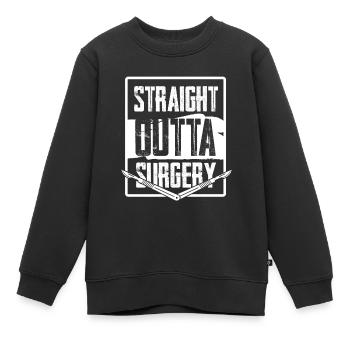Chirurg Arzt Doktor Medizin Chirurgie Geschenk - Kinder Premium Organic Sweatshirt - Schwarz - Vorne - AI Model Kid Female (0cm)