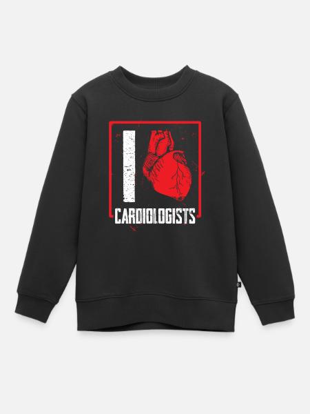 Kardiologe Herz Arzt Doktor Mediziner Geschenk - Kinder Premium Organic Sweatshirt - Schwarz