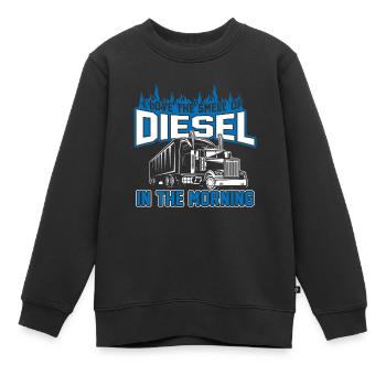Diesel - Kinder Premium Organic Sweatshirt - Schwarz - Vorne - AI Model Kid Female (0cm)