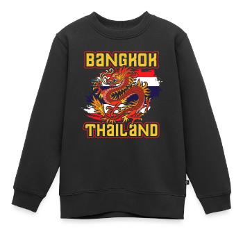 Thaïlande - Sweat Premium enfant bio - noir - Devant - AI Model Kid Female (0cm)
