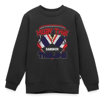 Thaïlande - Sweat Premium enfant bio - noir - Devant - AI Model Kid Female (0cm)