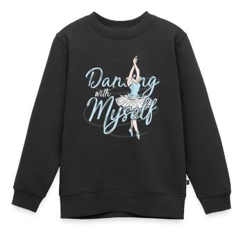 Ballett - Kinder Premium Organic Sweatshirt - Schwarz - Vorne - AI Model Kid Female (0cm)