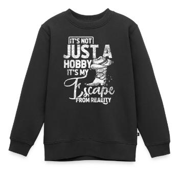 Line Dance Western Cowboy USA Tanz Stiefel - Kinder Premium Organic Sweatshirt - Schwarz - Vorne - AI Model Kid Female (0cm)