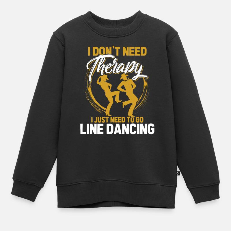 line dance - Kids Premium Organic Sweatshirt - black