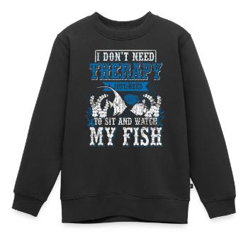 Aquarium - Sweat Premium enfant bio - noir - Devant - AI Model Kid Female (0cm)
