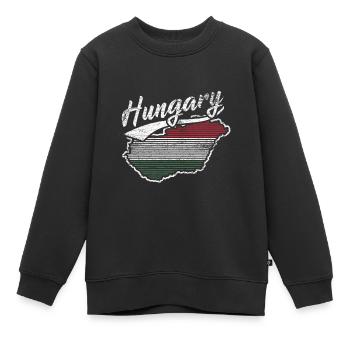 Hongrie accueil Budapest cadeau de la nation Balaton - Sweat Premium enfant bio - noir - Devant - AI Model Kid Female (0cm)