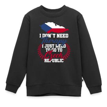 Tschechien - Kinder Premium Organic Sweatshirt - Schwarz - Vorne - AI Model Kid Female (0cm)