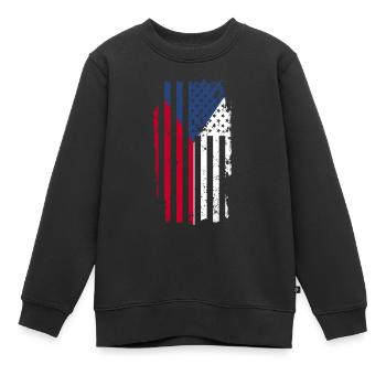 Tschechien - Kinder Premium Organic Sweatshirt - Schwarz - Vorne - AI Model Kid Female (0cm)