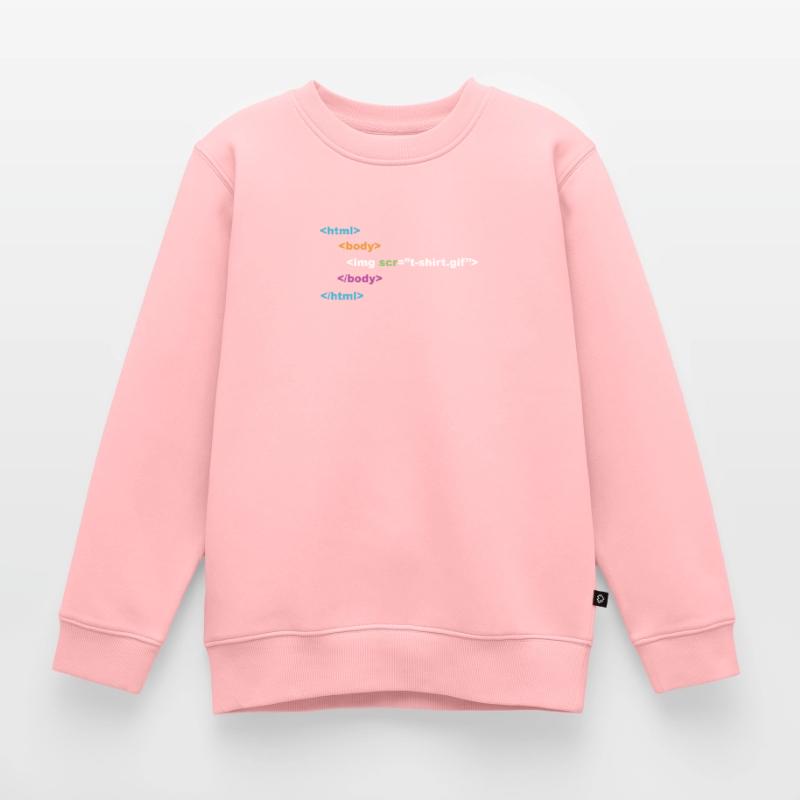 html programmer computer nerd Kids Premium Organic Sweatshirt