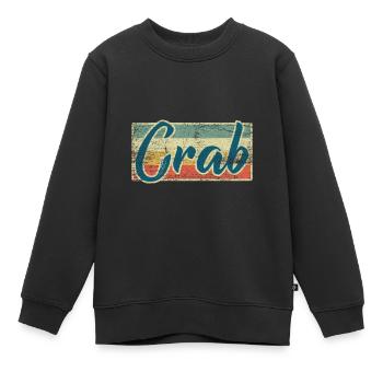 Krabbe - Kinder Premium Organic Sweatshirt - Schwarz - Vorne - AI Model Kid Female (0cm)
