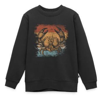 Krabbe - Kinder Premium Organic Sweatshirt - Schwarz - Vorne - AI Model Kid Female (0cm)