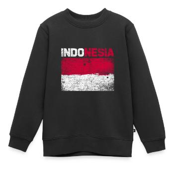 Indonesien - Kinder Premium Organic Sweatshirt - Schwarz - Vorne - AI Model Kid Female (0cm)