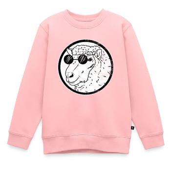Schaf Vieh Sonnenbrille Ziege Geschenk - Kinder Premium Organic Sweatshirt - Rosa - Vorne - AI Model Kid Female (0cm)