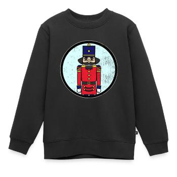 Nussknacker Walnüsse Weihnachtszeit Geschenk - Kinder Premium Organic Sweatshirt - Schwarz - Vorne - AI Model Kid Female (0cm)