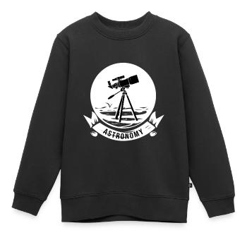 Astronomie - Kinder Premium Organic Sweatshirt - Schwarz - Vorne - AI Model Kid Female (0cm)
