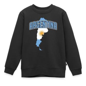 Argentine Amérique du Sud - Sweat Premium enfant bio - noir - Devant - AI Model Kid Female (0cm)