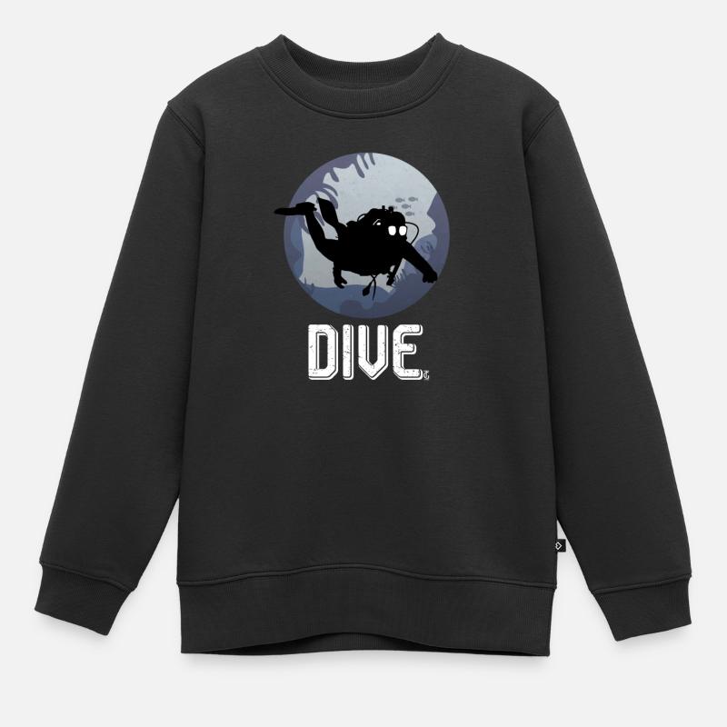 Cool Dive Underwater Graphic Scuba Diving - Sweat Premium enfant bio - noir
