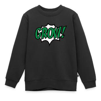 Garten - Kinder Premium Organic Sweatshirt - Schwarz - Vorne - AI Model Kid Female (0cm)