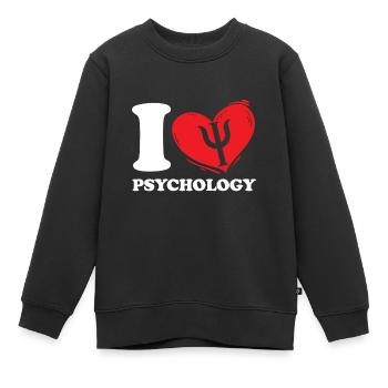 Psychologie - Kinder Premium Organic Sweatshirt - Schwarz - Vorne - AI Model Kid Female (0cm)