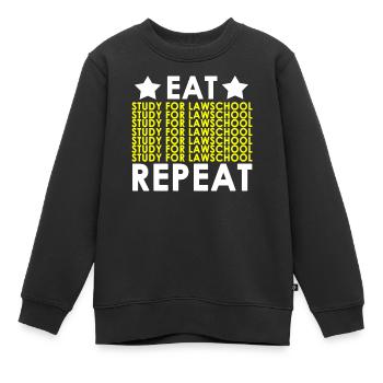 Études de droit - Sweat Premium enfant bio - noir - Devant - AI Model Kid Female (0cm)