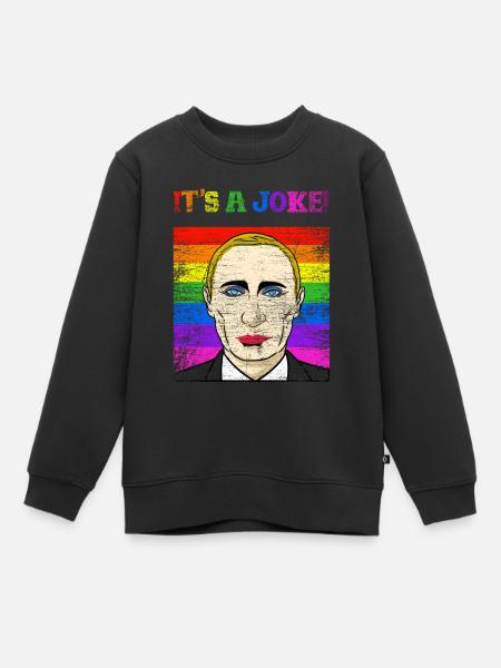 Cadeau politicien blague Poutine - Sweat Premium enfant bio - noir