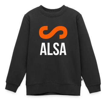 Salsa Danseuse de salsa Danseuse de salsa Comment s’habiller - Sweat Premium enfant bio - noir - Devant - AI Model Kid Female (0cm)