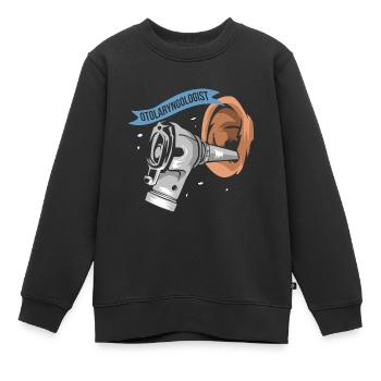 Halz-nasen-ohen-arzt - Kinder Premium Organic Sweatshirt - Schwarz - Vorne - AI Model Kid Female (0cm)