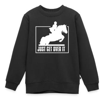 Pferdesport Pferdespringen - Kinder Premium Organic Sweatshirt - Schwarz - Vorne - AI Model Kid Female (0cm)