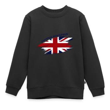 UK 2 G - Sweat Premium enfant bio - noir - Devant - AI Model Kid Female (0cm)