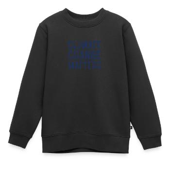 Umwelt retten - Kinder Premium Organic Sweatshirt - Schwarz - Vorne - AI Model Kid Female (0cm)