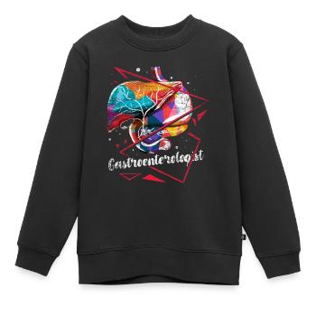 Gastroentérologue Polygone - Sweat Premium enfant bio - noir - Devant - AI Model Kid Female (0cm)