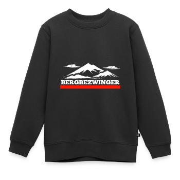 Bergsteiger - Kinder Premium Organic Sweatshirt - Schwarz - Vorne - AI Model Kid Female (0cm)